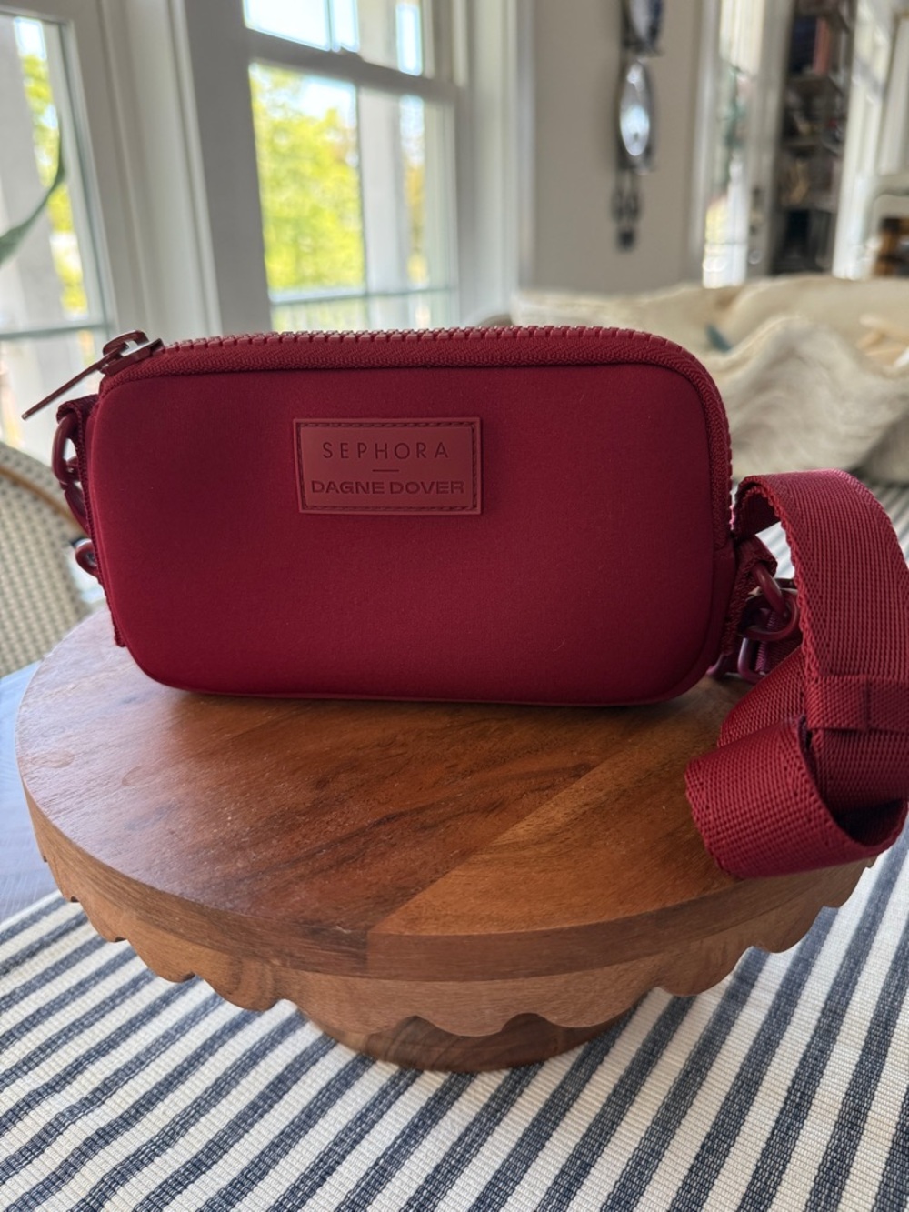 Dagne Dover x Sephora Burgundy Crossbody Pouch